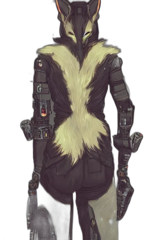 jacket, robot, staff, mask transparent PNG cut-out