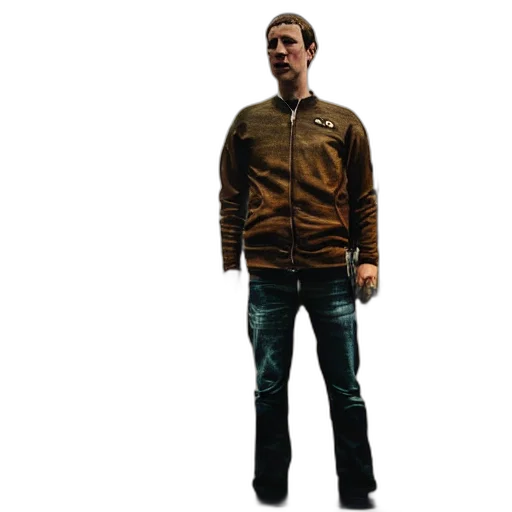 jacket, staff, 3d render, concept art transparent PNG cut-out