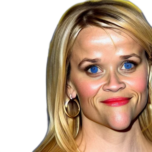 face, photorealistic, cartoon, reese transparent PNG cut-out