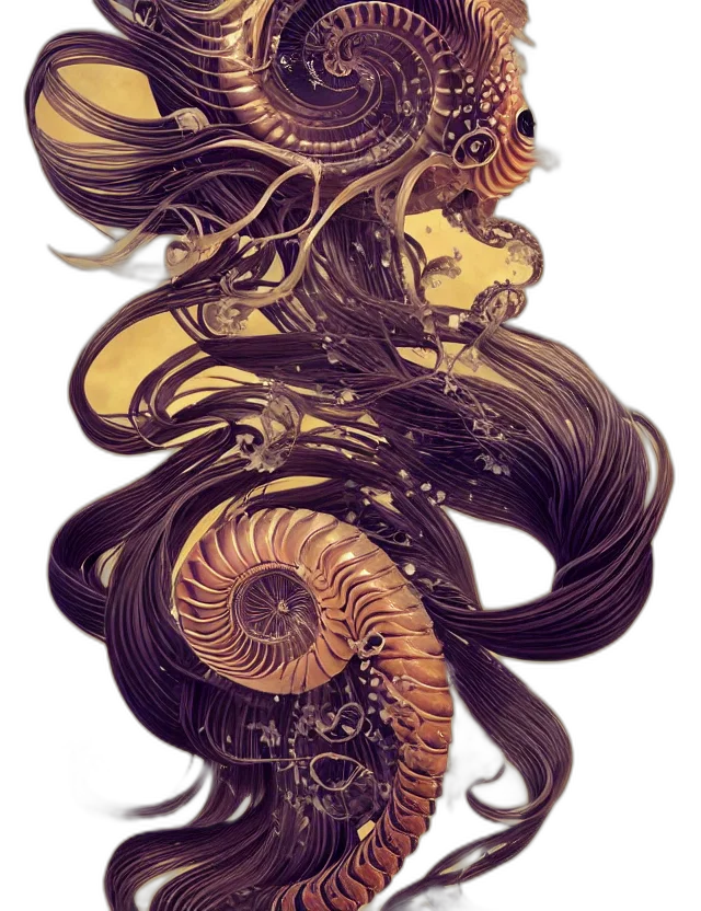 creature, hair, dragon, mask transparent PNG cut-out