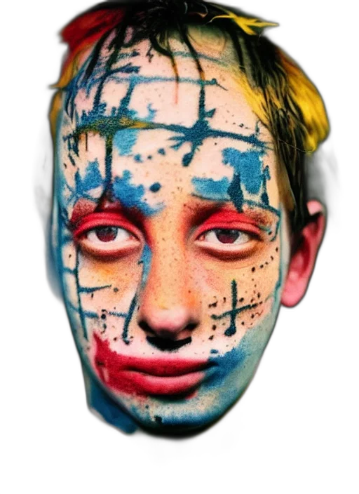face, mask, robot, creature transparent PNG cut-out