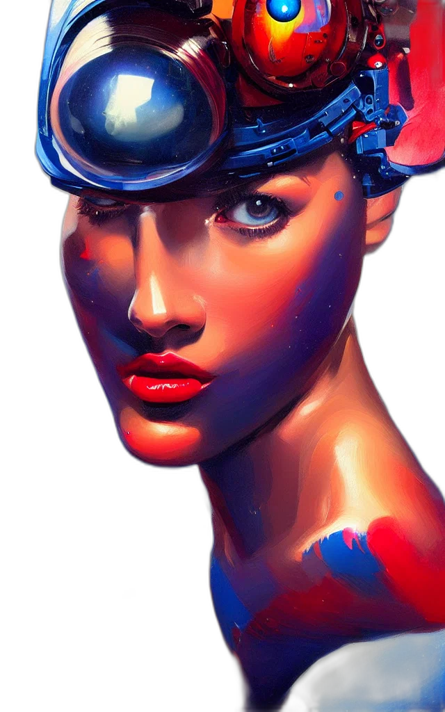 mask, face, robot, crown transparent PNG cut-out
