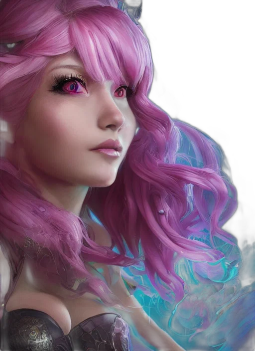 face, fantasy art, photorealistic, anime transparent PNG cut-out