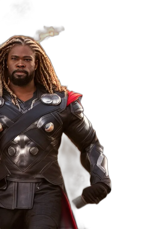 badass, photo, black, thor transparent PNG cut-out