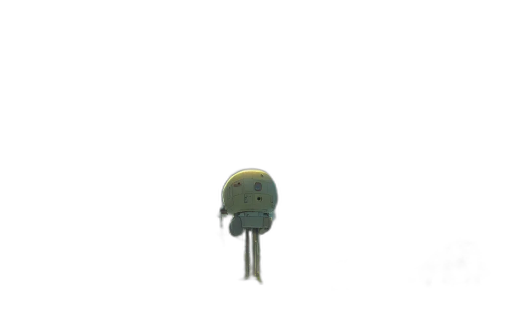 robot, staff, hat, weapon transparent PNG cut-out