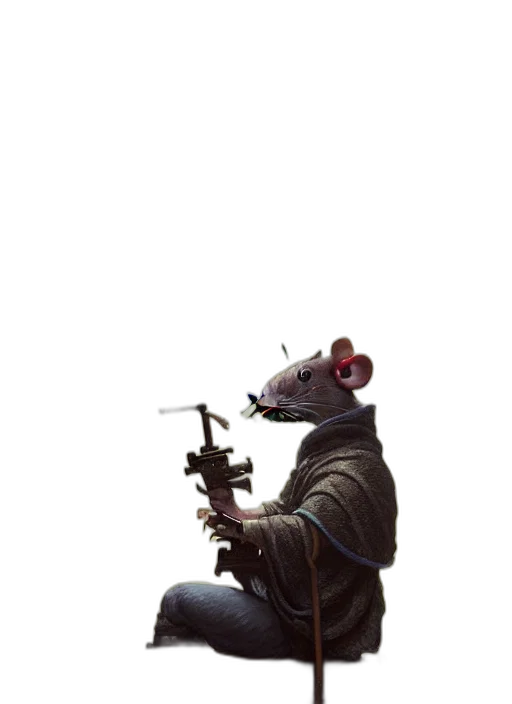 weapon, jacket, animal, staff transparent PNG cut-out