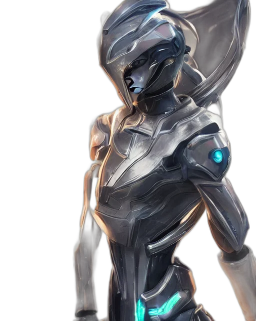 robot, concept art, 3d render, comic book art transparent PNG cut-out