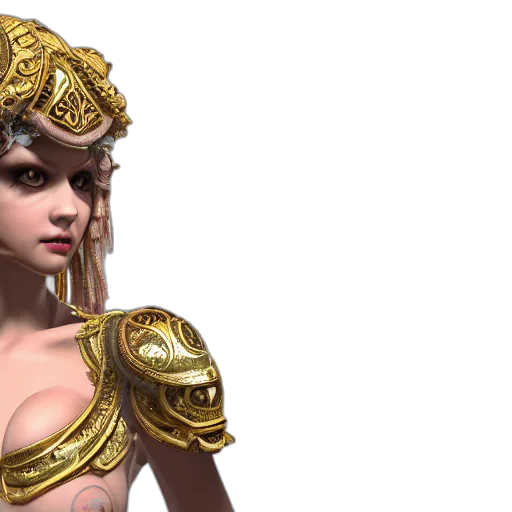 jewelry, crown, 3d render, fantasy art transparent PNG cut-out