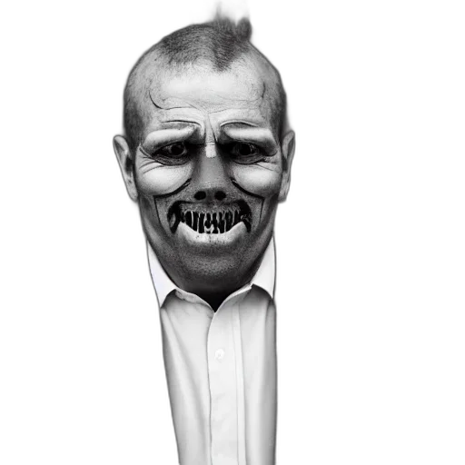 mask, staff, face, creature transparent PNG cut-out