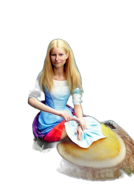dress, hair, photorealistic, oil painting transparent PNG cut-out
