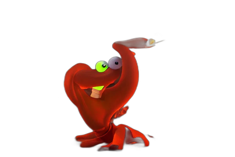 dragon, animal, creature, staff transparent PNG cut-out
