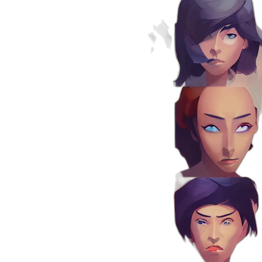 face, mask, concept art, pixel art transparent PNG cut-out