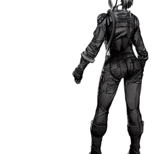 jacket, robot, mask, weapon transparent PNG cut-out