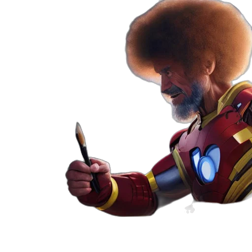 hair, staff, robot, weapon transparent PNG cut-out