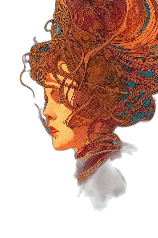 crown, face, mask, hair transparent PNG cut-out