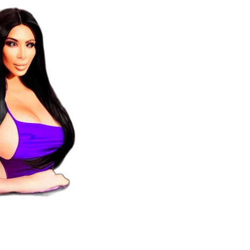 hair, dress, 3d render, photorealistic transparent PNG cut-out