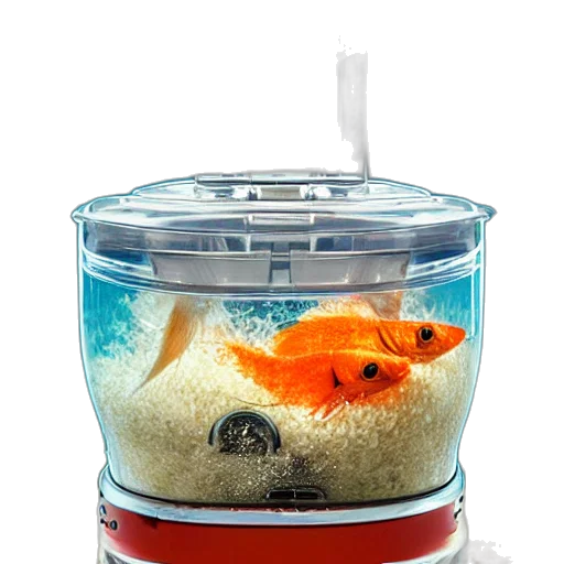 food, photorealistic, underwater, fish transparent PNG cut-out