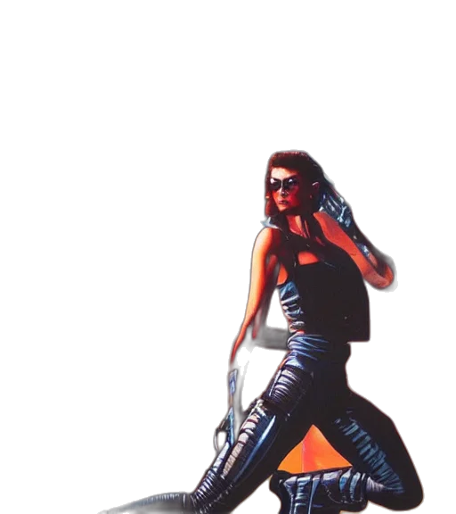 dress, jacket, robot, weapon transparent PNG cut-out