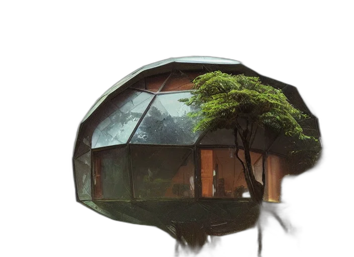 umbrella, tree, building, furniture transparent PNG cut-out