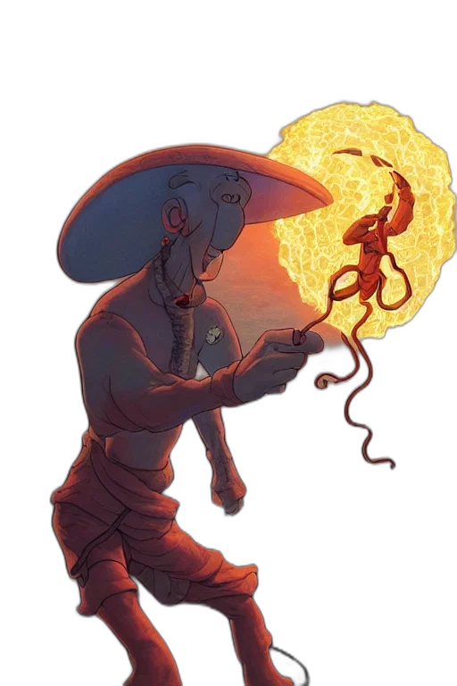 staff, concept art, fantasy art, comic book art transparent PNG cut-out