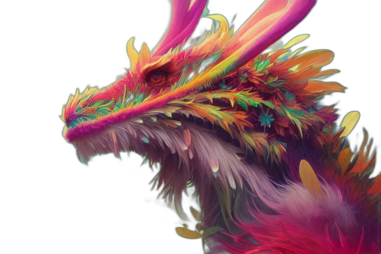 dragon, creature, mask, animal transparent PNG cut-out