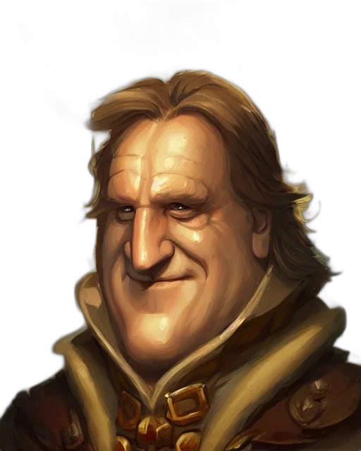face, staff, jacket, fantasy art transparent PNG cut-out