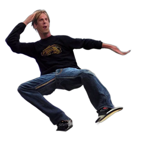 jacket, staff, creature, shoes transparent PNG cut-out