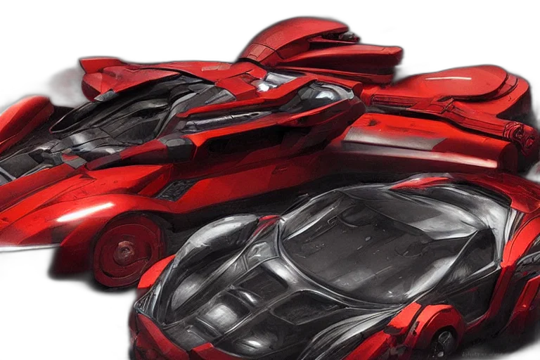 car, 3d render, concept art, photorealistic transparent PNG cut-out
