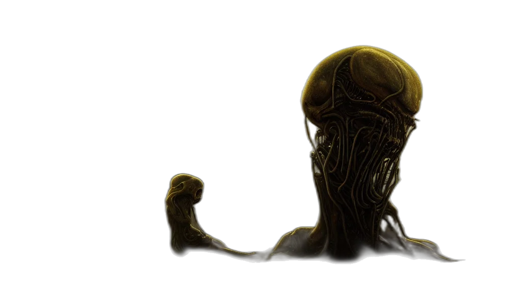 creature, hair, robot, mask transparent PNG cut-out