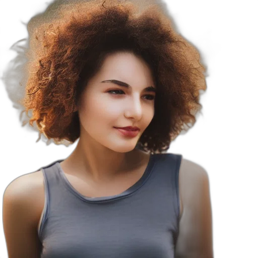 hair, face, dress, jewelry transparent PNG cut-out