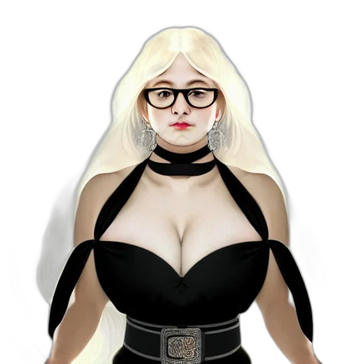 dress, cartoon, fantasy art, 3d render transparent PNG cut-out