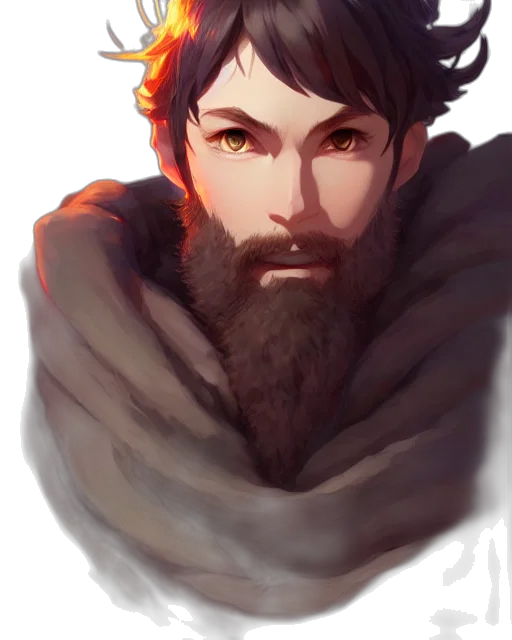 face, dragon, crown, staff transparent PNG cut-out