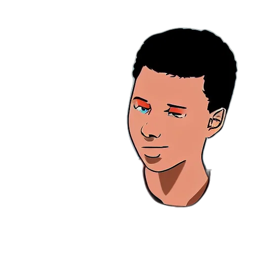 face, mask, hair, cartoon transparent PNG cut-out