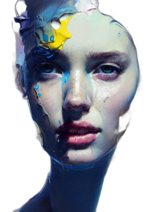 face, robot, mask, crown transparent PNG cut-out