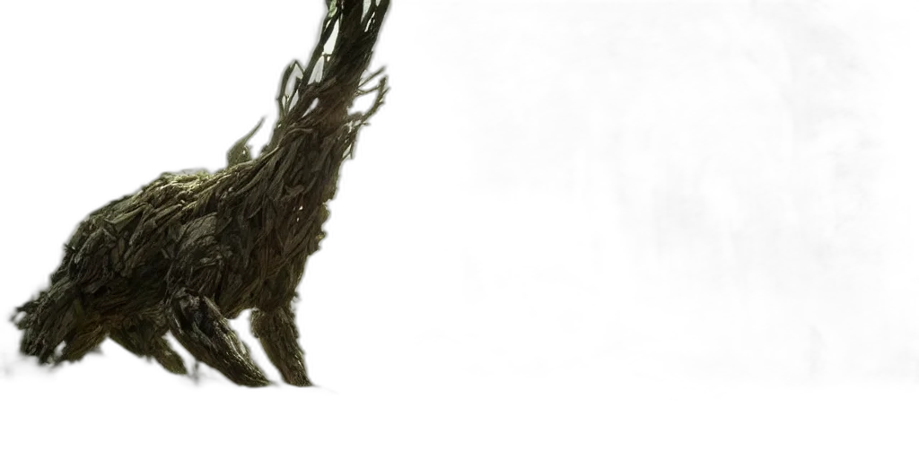 dragon, hair, creature, staff transparent PNG cut-out