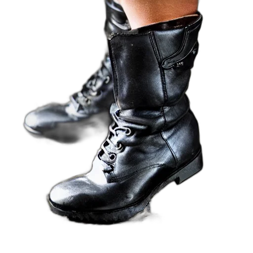 shoes, weapon, photorealistic, 3d render transparent PNG cut-out