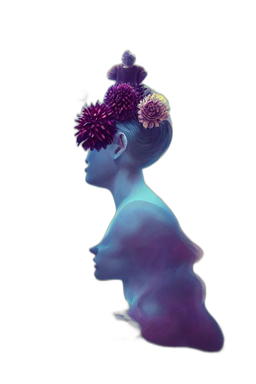 crown, flower, jewelry, hair transparent PNG cut-out