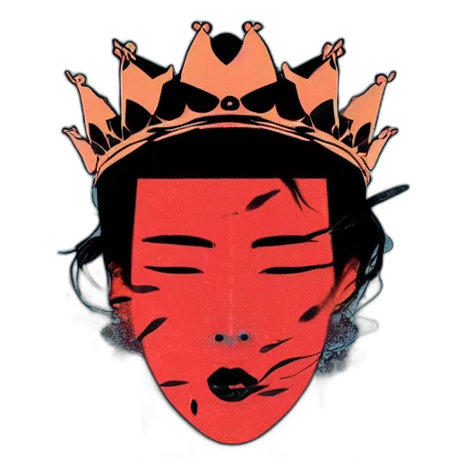 crown, jewelry, mask, face transparent PNG cut-out