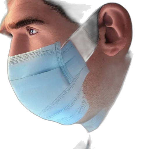 mask, face, staff, photorealistic transparent PNG cut-out