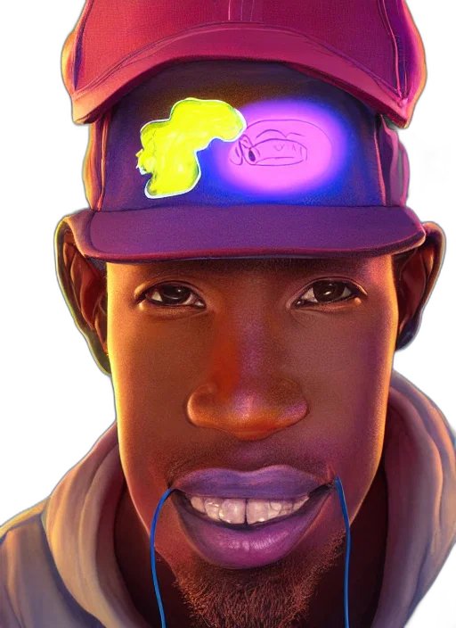 face, hat, staff, mask transparent PNG cut-out