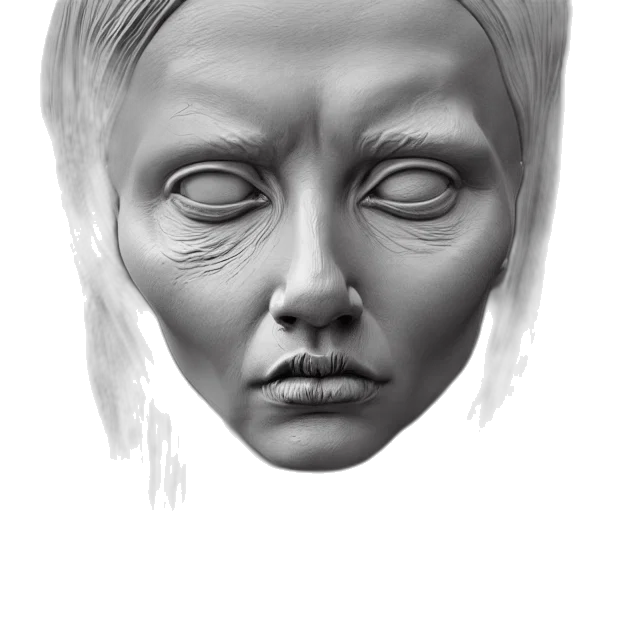 face, mask, crown, creature transparent PNG cut-out