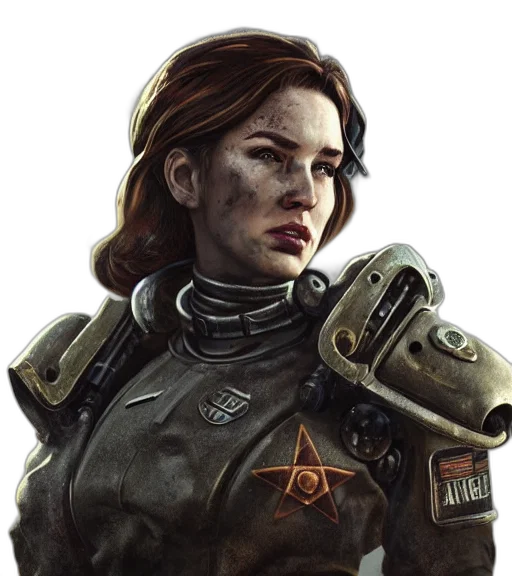 face, staff, robot, jacket transparent PNG cut-out