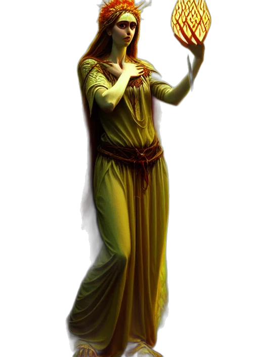 staff, dress, sword, fantasy art transparent PNG cut-out