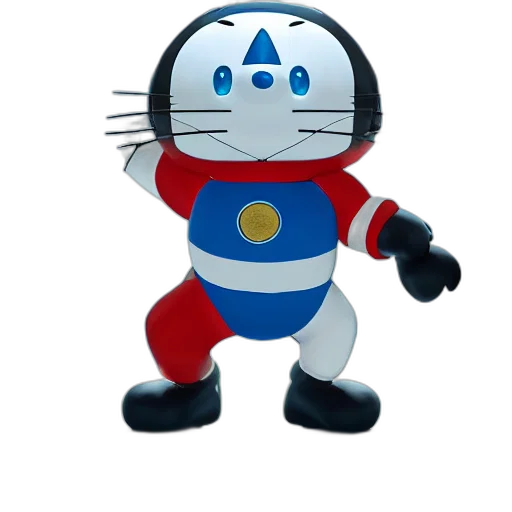 robot, staff, animal, 3d render transparent PNG cut-out