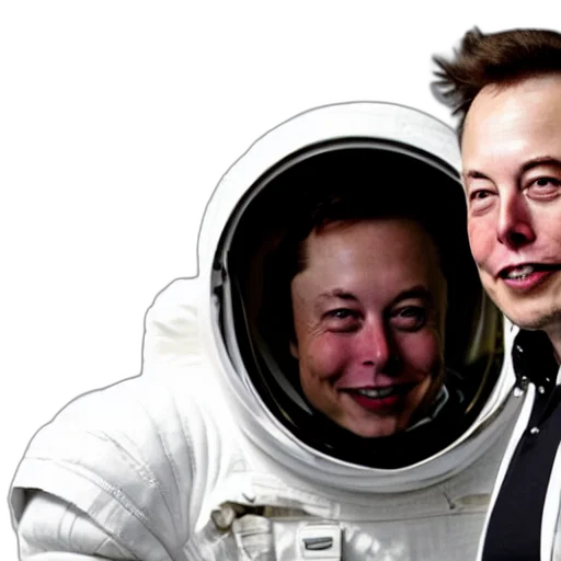robot, face, outer space, elon transparent PNG cut-out