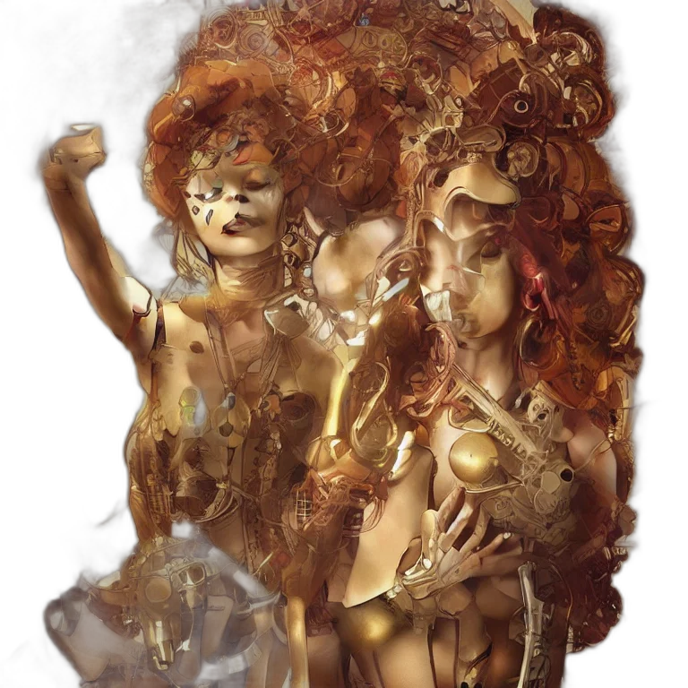 mask, fantasy art, concept art, comic book art transparent PNG cut-out