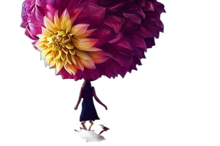 flower, umbrella, dress, crown transparent PNG cut-out