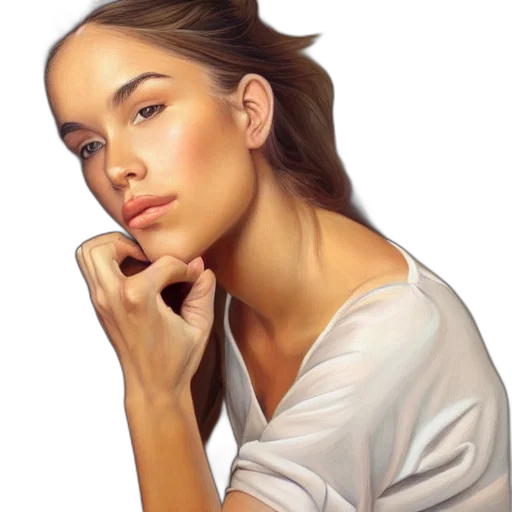 face, jewelry, staff, dress transparent PNG cut-out