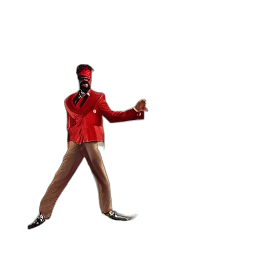 jacket, robot, staff, creature transparent PNG cut-out
