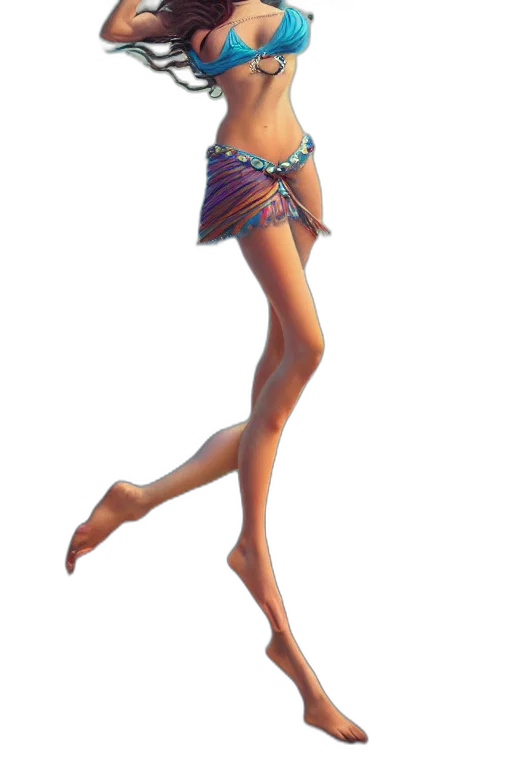 dress, staff, creature, concept art transparent PNG cut-out